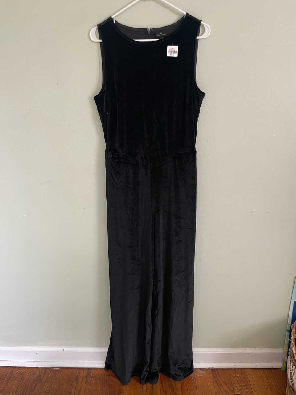Worthington Black Velvet Jumpsuit - Picture 4 of 9